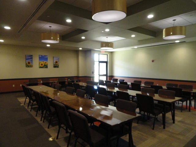 A conference room.